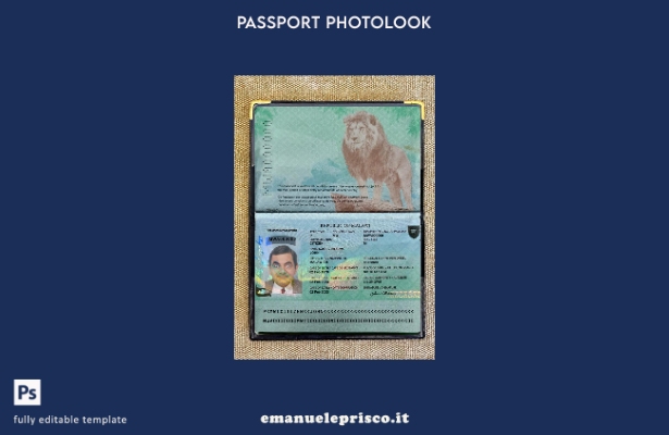 modello photolook presente del passaporto del Malawi in stile verificato